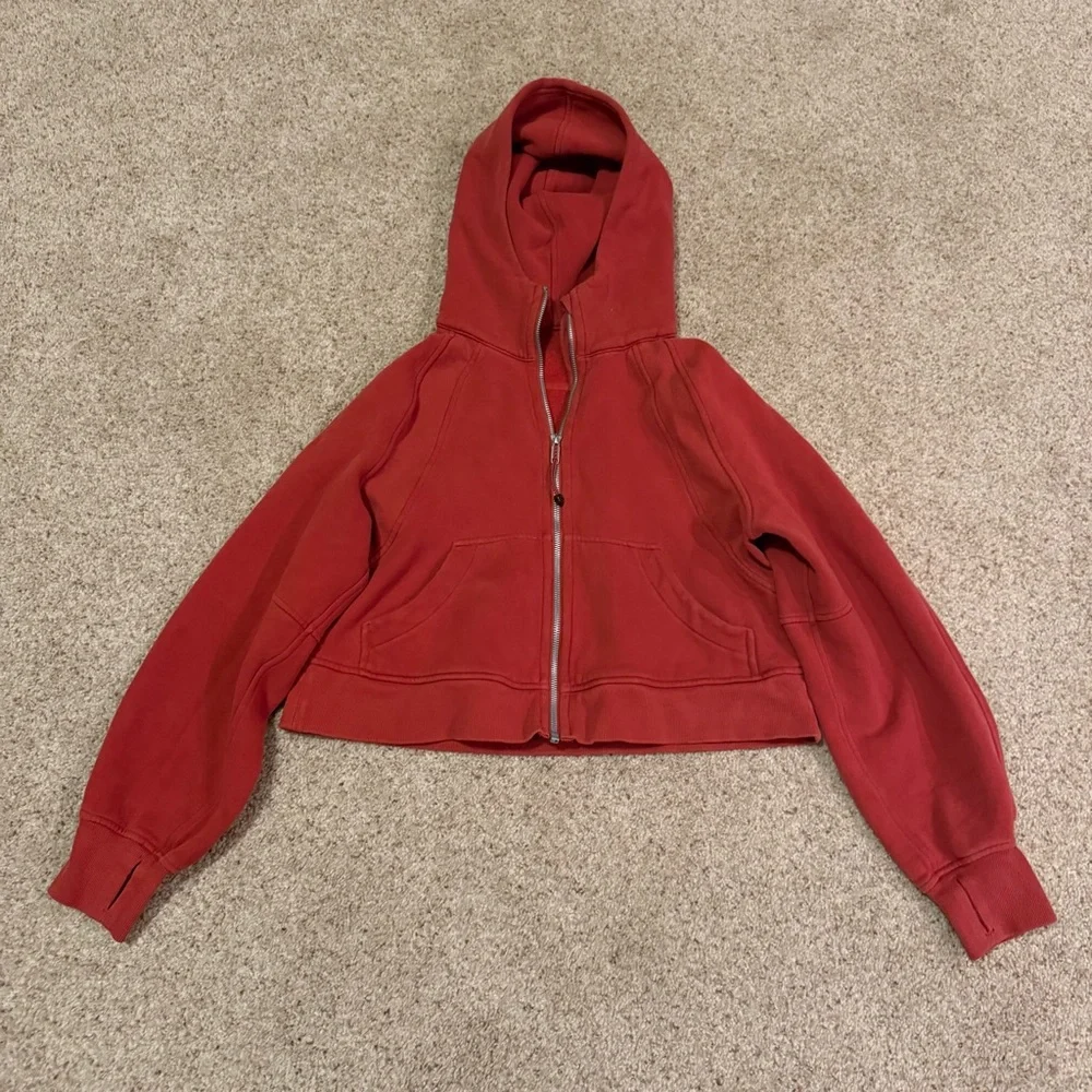 Lululemon Scuba Oversized Full-Zip Hoodie Terra Orange Size XS/S